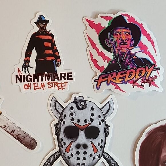 Horror Movie Sticker Decals Serial Killer Variety Pack D Freddy Kreuger NEW - Picture 7 of 10